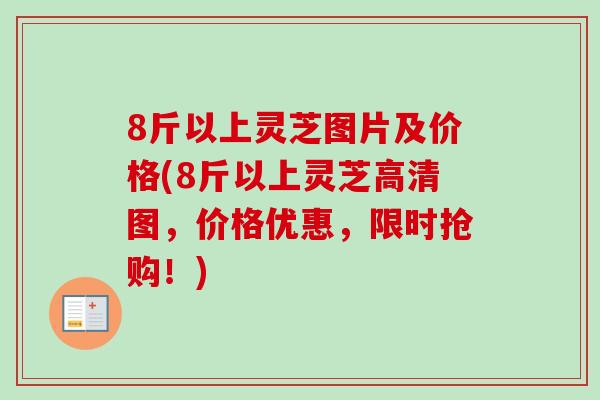 8斤以上灵芝图片及价格(8斤以上灵芝高清图，价格优惠，限时抢购！)