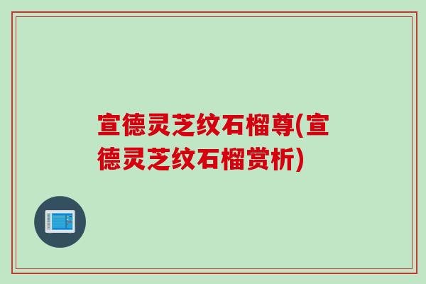 宣德灵芝纹石榴尊(宣德灵芝纹石榴赏析)
