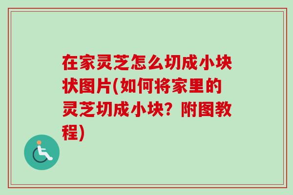 在家灵芝怎么切成小块状图片(如何将家里的灵芝切成小块？附图教程)