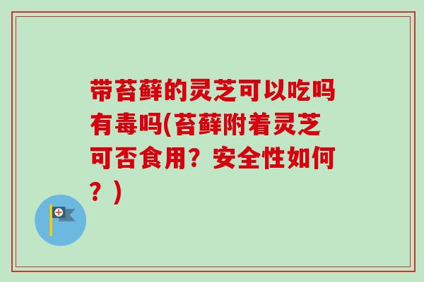带苔藓的灵芝可以吃吗有毒吗(苔藓附着灵芝可否食用？安全性如何？)