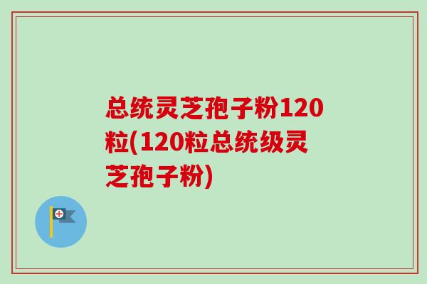 总统灵芝孢子粉120粒(120粒总统级灵芝孢子粉)
