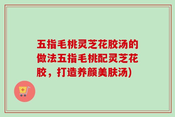 五指毛桃灵芝花胶汤的做法五指毛桃配灵芝花胶，打造养颜美肤汤)