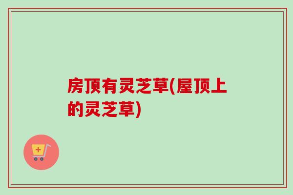 房顶有灵芝草(屋顶上的灵芝草)