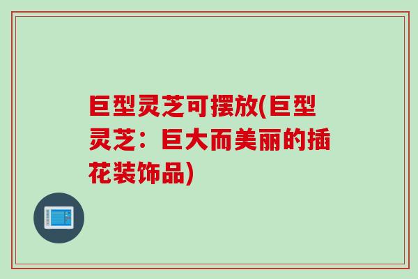 巨型灵芝可摆放(巨型灵芝：巨大而美丽的插花装饰品)