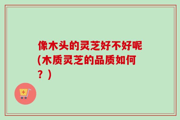 像木头的灵芝好不好呢(木质灵芝的品质如何?) 像木头的灵芝好不好呢(木质灵芝的品质如何?)