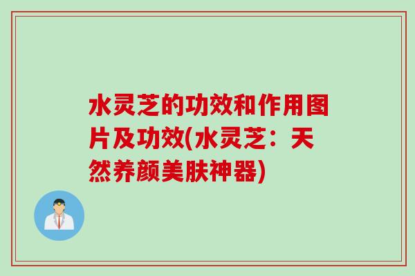 水灵芝的功效和作用图片及功效(水灵芝：天然养颜美肤神器)