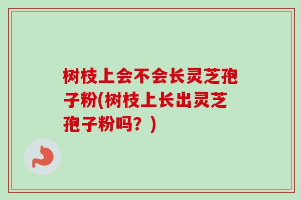 树枝上会不会长灵芝孢子粉(树枝上长出灵芝孢子粉吗？)