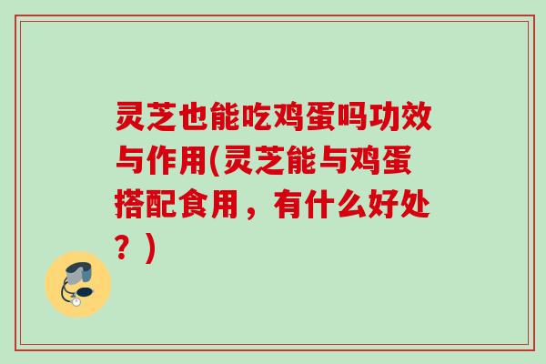灵芝也能吃鸡蛋吗功效与作用(灵芝能与鸡蛋搭配食用，有什么好处？)