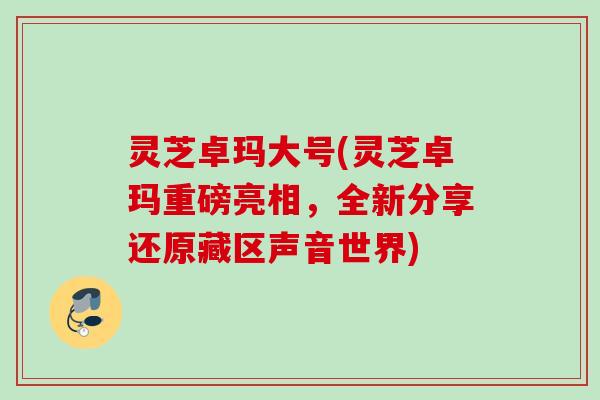 灵芝卓玛大号(灵芝卓玛重磅亮相，全新分享还原藏区声音世界)