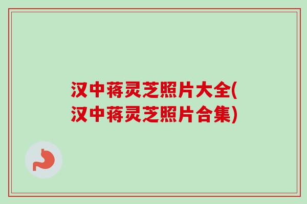 汉中蒋灵芝照片大全(汉中蒋灵芝照片合集)