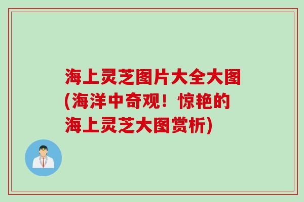 海上灵芝图片大全大图(海洋中奇观！惊艳的海上灵芝大图赏析)