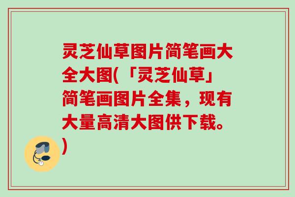 灵芝仙草图片简笔画大全大图(「灵芝仙草」简笔画图片全集，现有大量高清大图供下载。)