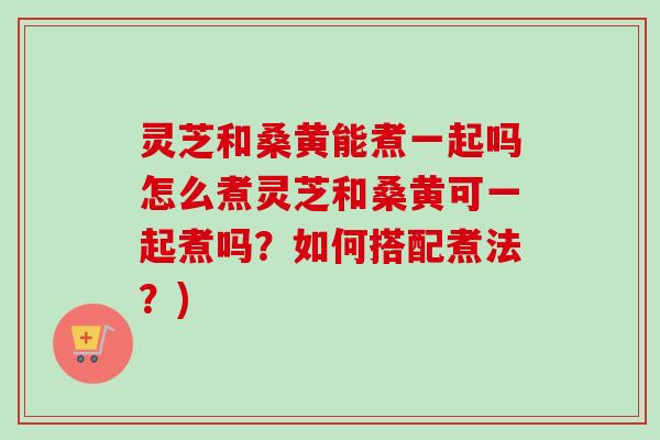 灵芝和桑黄能煮一起吗怎么煮灵芝和桑黄可一起煮吗？如何搭配煮法？)