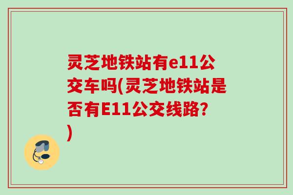 灵芝地铁站有e11公交车吗(灵芝地铁站是否有E11公交线路？)