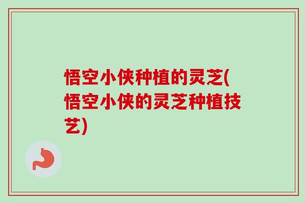 悟空小侠种植的灵芝(悟空小侠的灵芝种植技艺)