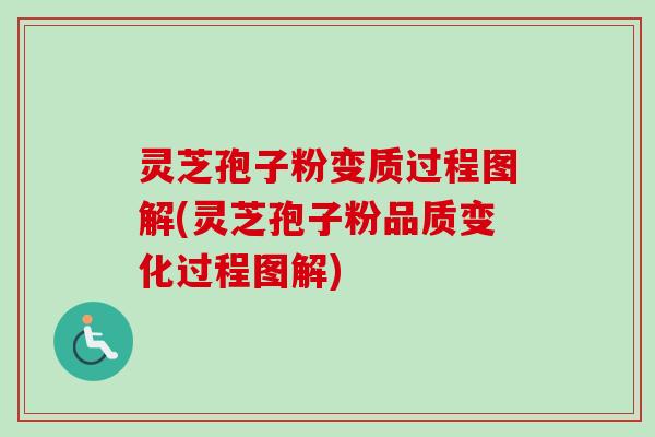 灵芝孢子粉变质过程图解(灵芝孢子粉品质变化过程图解)