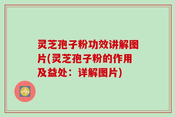 灵芝孢子粉功效讲解图片(灵芝孢子粉的作用及益处:详解图片) 灵芝孢子粉功效讲解图片(灵芝孢子粉的作用及益处:详解图片)