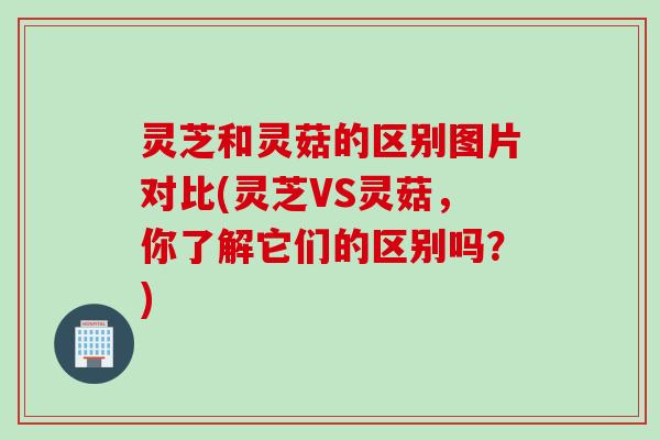 灵芝和灵菇的区别图片对比(灵芝VS灵菇，你了解它们的区别吗？)
