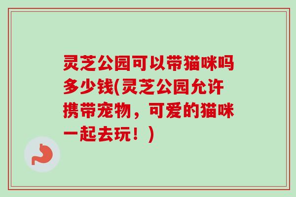 灵芝公园可以带猫咪吗多少钱(灵芝公园允许携带宠物，可爱的猫咪一起去玩！)