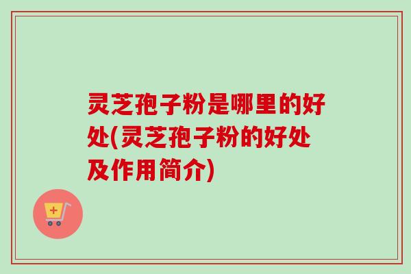 灵芝孢子粉是哪里的好处(灵芝孢子粉的好处及作用简介)