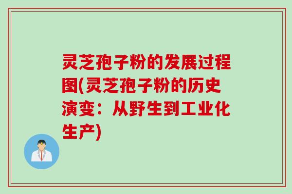 灵芝孢子粉的发展过程图(灵芝孢子粉的历史演变：从野生到工业化生产)