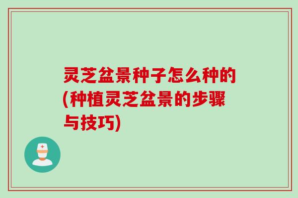 灵芝盆景种子怎么种的(种植灵芝盆景的步骤与技巧)