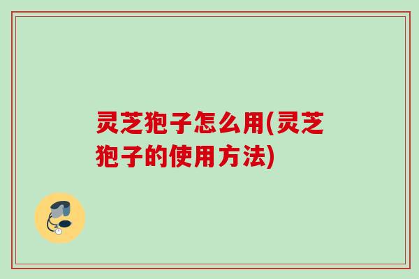 灵芝狍子怎么用(灵芝狍子的使用方法)