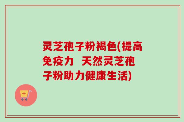 灵芝孢子粉褐色(提高免疫力  天然灵芝孢子粉助力健康生活)