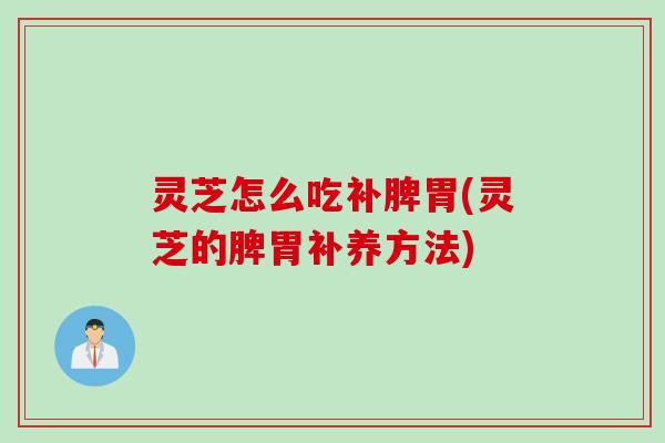 灵芝怎么吃补脾胃(灵芝的脾胃补养方法)