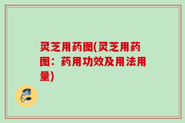 灵芝用药图(灵芝用药图：药用功效及用法用量)