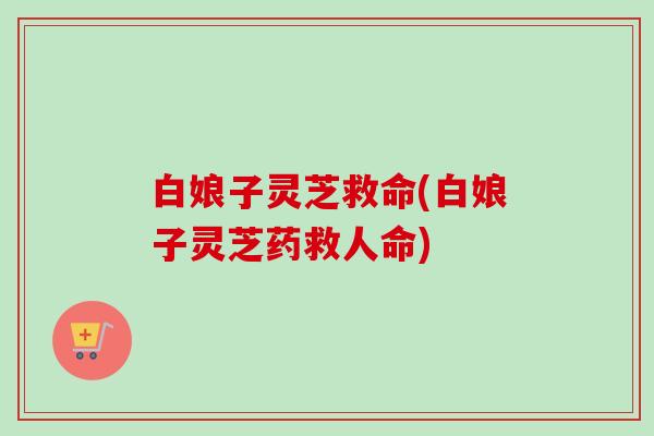 白娘子灵芝救命(白娘子灵芝药救人命)