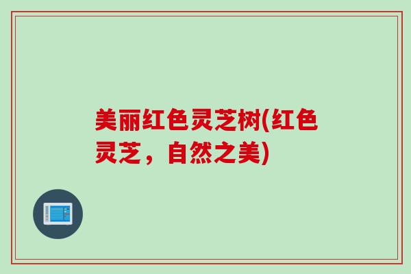 美丽红色灵芝树(红色灵芝,自然之美) 美丽红色灵芝树(红色灵芝,自然之美)