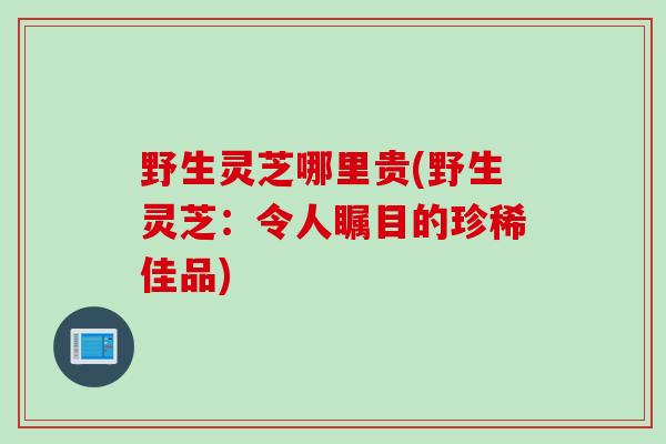 野生灵芝哪里贵(野生灵芝:令人瞩目的珍稀佳品) 野生灵芝哪里贵(野生灵芝:令人瞩目的珍稀佳品)