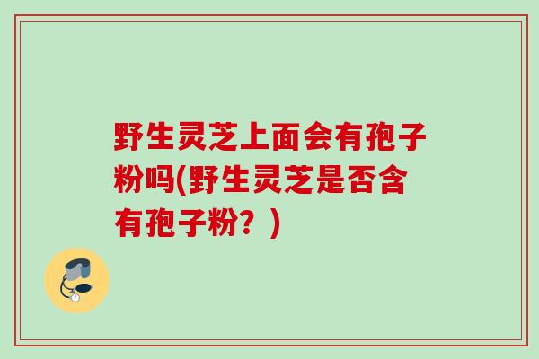 野生灵芝上面会有孢子粉吗(野生灵芝是否含有孢子粉？)