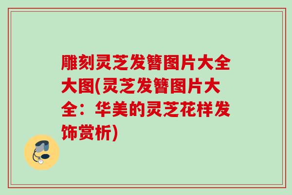 雕刻灵芝发簪图片大全大图(灵芝发簪图片大全：华美的灵芝花样发饰赏析)