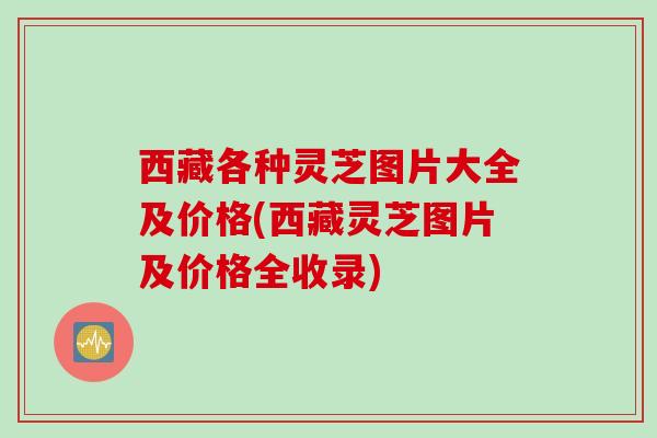 西藏各种灵芝图片大全及价格(西藏灵芝图片及价格全收录)
