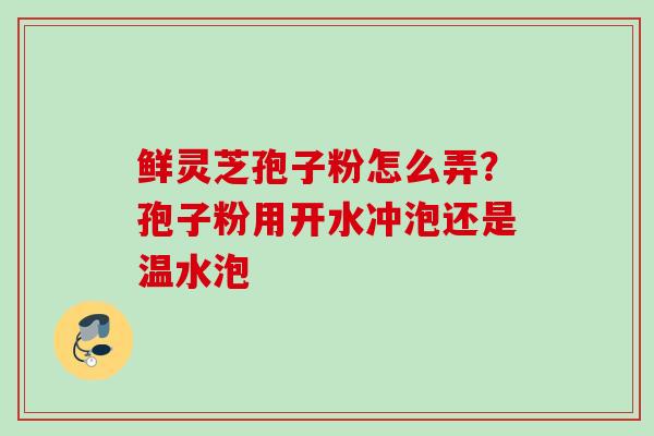 鲜灵芝孢子粉怎么弄？孢子粉用开水冲泡还是温水泡