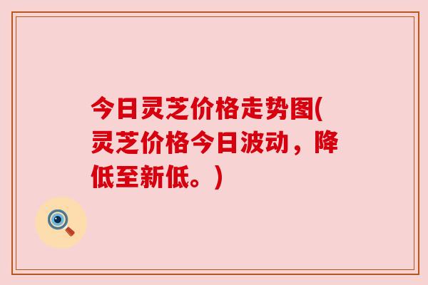 今日灵芝价格走势图(灵芝价格今日波动，降低至新低。)
