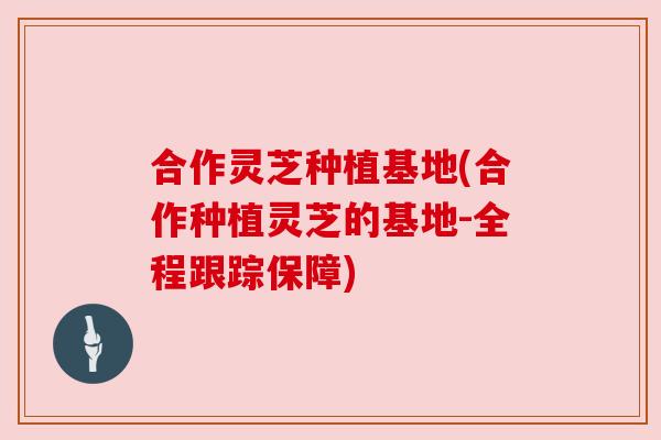 合作灵芝种植基地(合作种植灵芝的基地-全程跟踪保障)