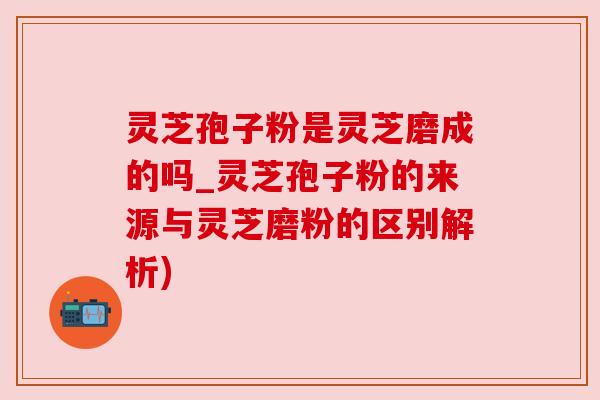 灵芝孢子粉是灵芝磨成的吗_灵芝孢子粉的来源与灵芝磨粉的区别解析)