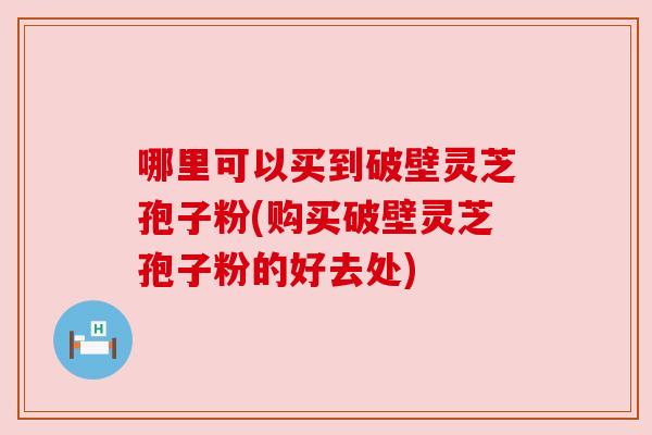 哪里可以买到破壁灵芝孢子粉(购买破壁灵芝孢子粉的好去处)