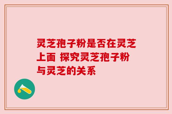 灵芝孢子粉是否在灵芝上面 探究灵芝孢子粉与灵芝的关系 灵芝孢子粉是否在灵芝上面 探究灵芝孢子粉与灵芝的关系