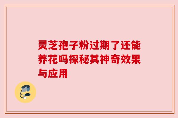 灵芝孢子粉过期了还能养花吗探秘其神奇效果与应用 灵芝孢子粉过期了还能养花吗探秘其神奇效果与应用
